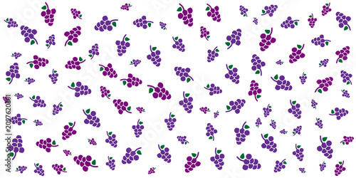 seamless pattern with purple grape, purplegrape seamless pattern.