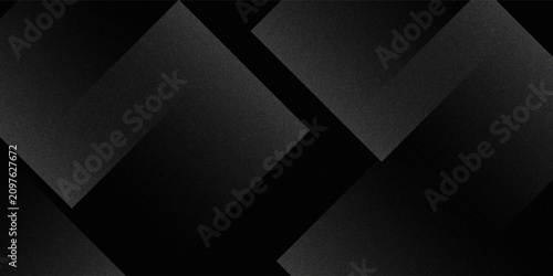 Modern black white abstract background. Minimal. Gradient. Dark grey banner with geometric shapes, lines, stripes, triangles. Design. Futuristic. Cut paper or metal effect.vector illustration