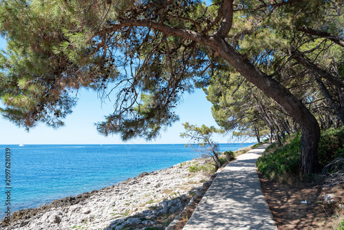 The sea off the island of Cres, Croatia.