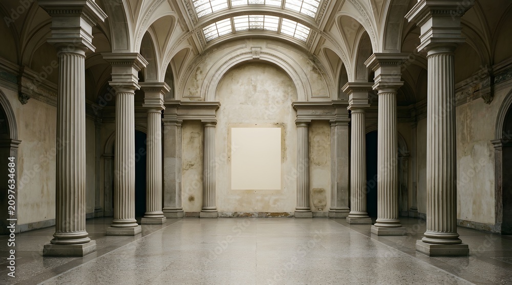 Fototapeta premium Timeless Grandeur Beneath Classical Arches