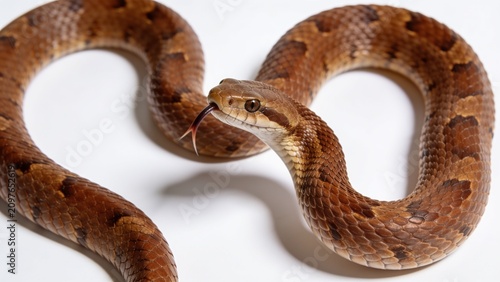 snake on a white background