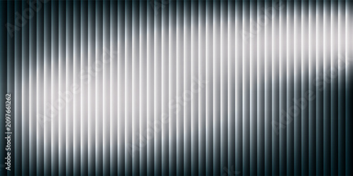 Schilderij op canvas Abstract image with a gradient of dark teal and white, featuring flowing lines