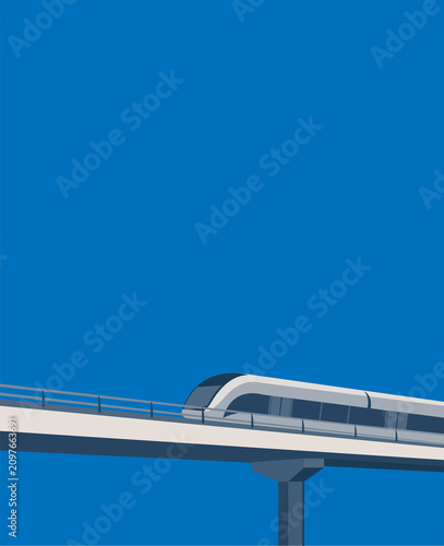 Metro Illustration vector / dubai city metro vector
