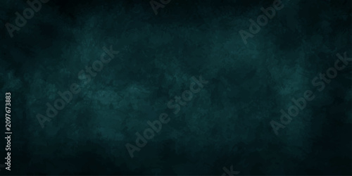 Tableau sur toile An abstract, textured background with a moody, deep teal hue, hinting at depth and mystery
