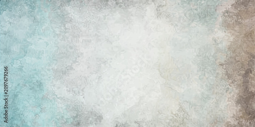Фотография Textured abstract background with soft, blended watercolor washes in muted teal, grey, and beige tones, creating a gentle, artistic, and serene backdrop