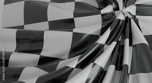 Dynamic checkered fabric wi...