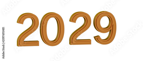 3D render of the year 2029 ...