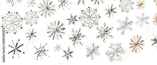 Beautiful abstract snowflak...