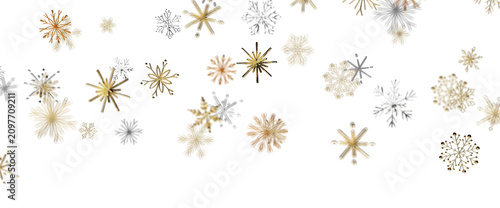 Elegant winter snow element...