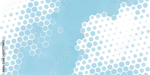 Fotografie White flat hexagon backdrops