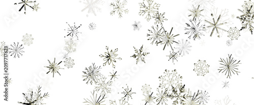 Elegant winter snow flakes ...