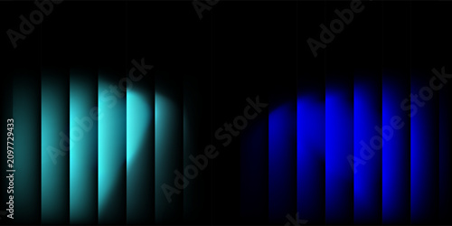 Photos Vibrant Abstract Gradient Bars Glowing in Dark Background with Contrasting Color