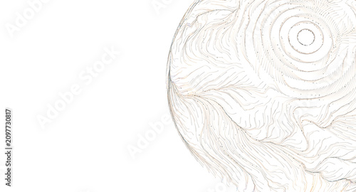 Detailed abstract spherical...