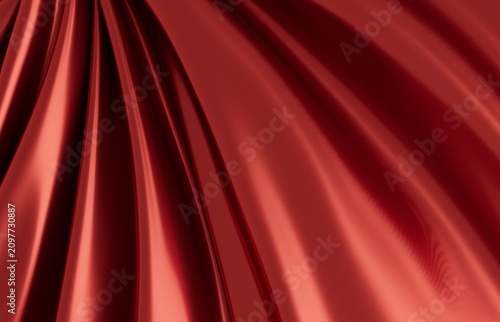 Close up of luxurious red f...