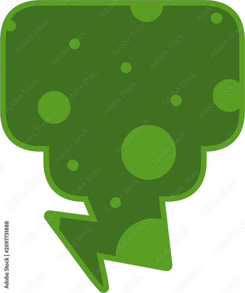 Fototapeta premium Colorful Patterned Speech Bubble Label Sticker