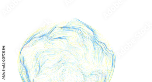 Abstract art with flowing l...