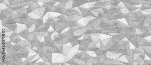 Foto Seamless abstract pattern with low poly facets and dotted connections