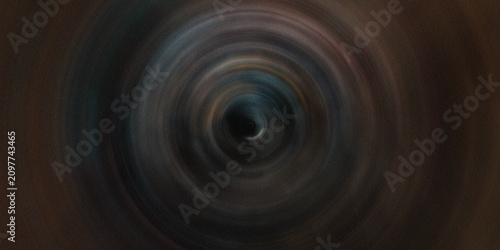 Foto Abstract dark circular motion blur vortex with deep tunnel perspective effect and light