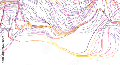 Dynamic abstract art with f...