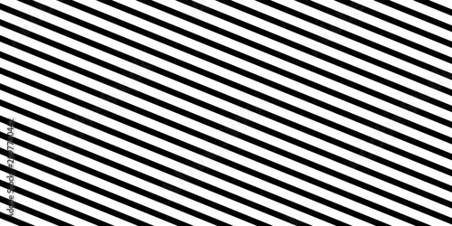 Tableau sur toile Repeated black diagonal lines on white background