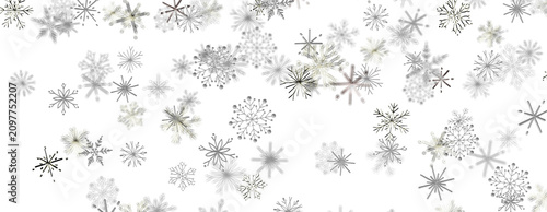 Elegant falling snowflakes ...