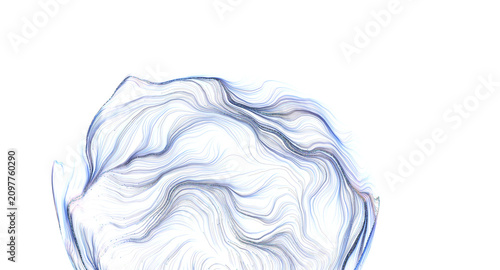 Flowing abstract pattern of...