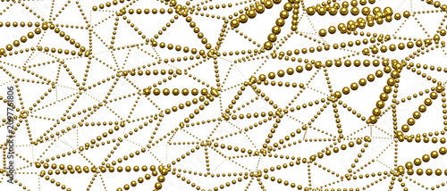 Intricate abstract golden s...