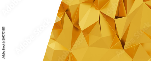 Stunning golden polygonal b...