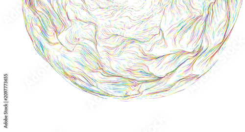 Abstract background with fl...