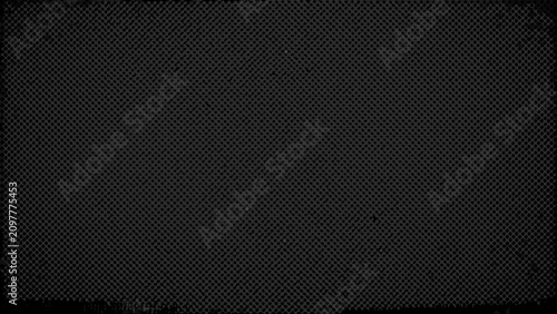 Foto Dark carbon fiber mesh texture with a repeating geometric pattern against a blac