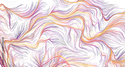 Vibrant abstract flowing li...