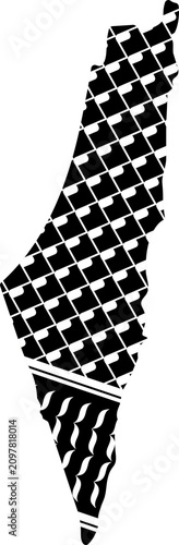 Palestine Map Filled with Keffiyeh Pattern Vector
Minimal Palestine Map Illustration with Keffiyeh Design
Palestine Outline with Traditional Keffiyeh Textile Pattern
Stylized Palestine Map in Traditio