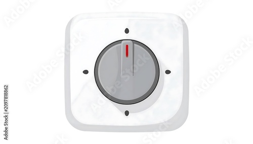 White smartphone with clock app interface.