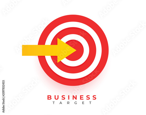 Corporate Target Board Concept Background For Company Objective Vector