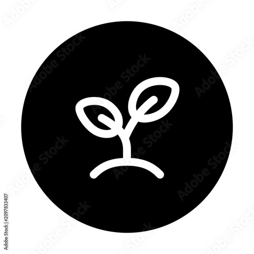 Personal Growth line circular icon