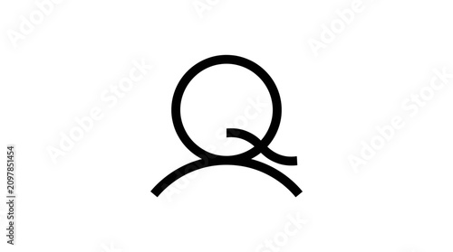 Simple line drawing of a person.