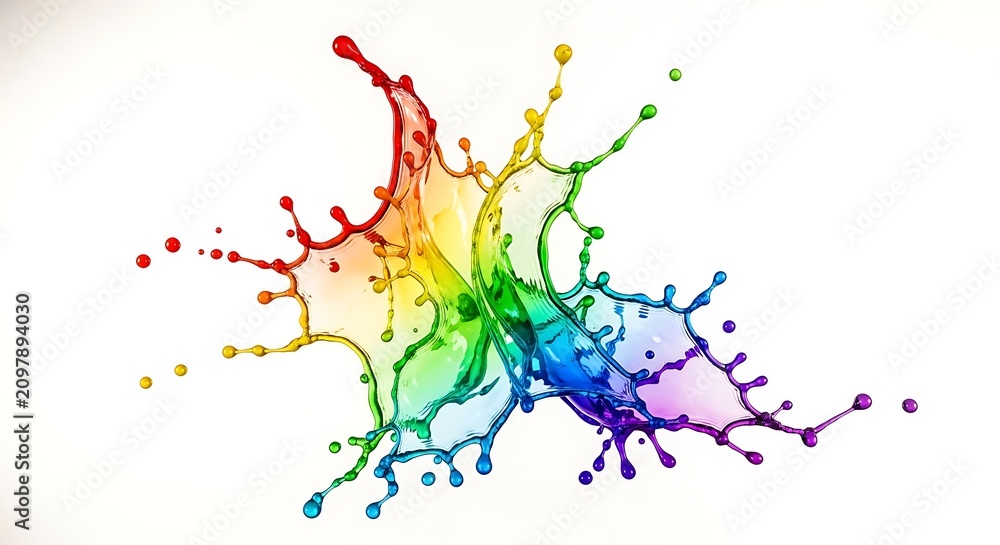 Obraz premium Colorful abstract neuron network illustration. Vibrant brain synapse connection digital art for science and technology concepts.