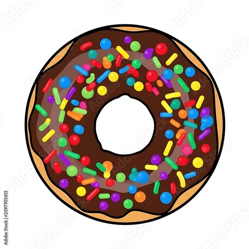 Colorful abstract circular pattern with white center.