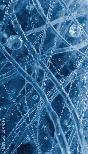 Reflective liquid streams reorganize beneath smooth surfaces producing mesmerizing laboratory inspired optical flow continuously.