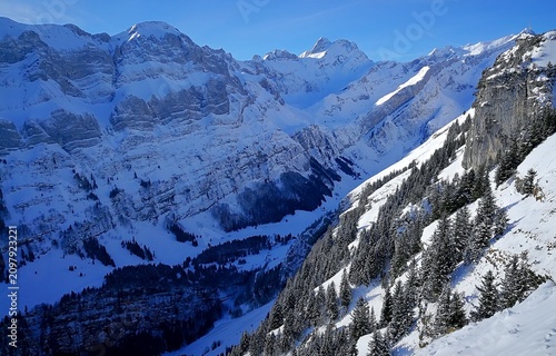 swiss alps landscape....Ebenalp