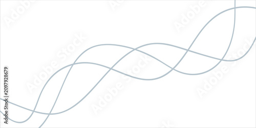 Digital graphical abstract background set. Curved thin wavy line background for artist. Flowing wavy stroke elements on white page. Thin line wavey background on isolated white background. EPS 10
