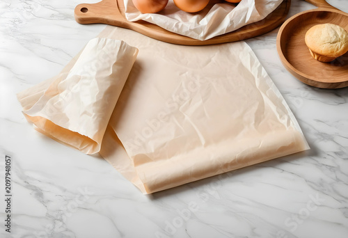 New baking paper on marble ...