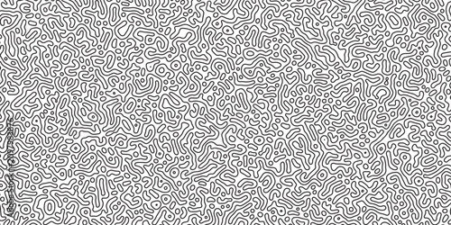 Bild auf Leinwand Seamless Turing line pattern vector on white background