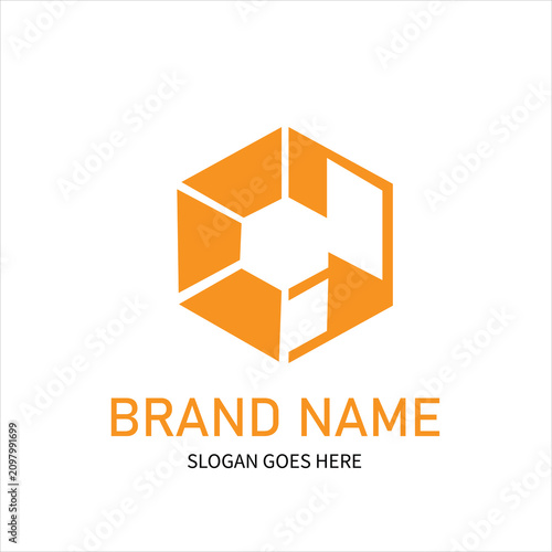 Abstract Hexagonal Geometric Logo