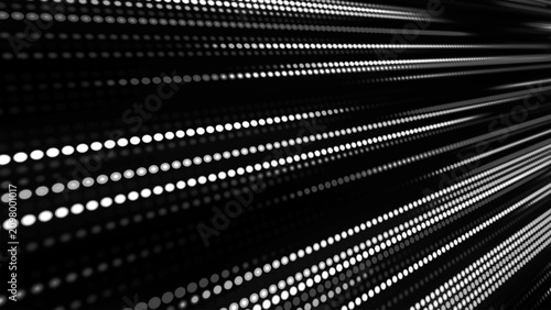 Canvastavla Streams of light rapidly pierce the darkness, forming rhythmic paths