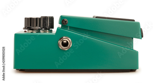 tremolo guitar effects pedal path isolated on white