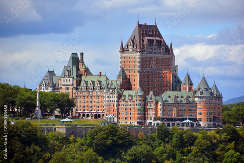 QUEBEC CITY QUEBEC CANADA: The Fairmont Le Château Frontenac is a world-renowned, historic, five-star luxury hotel located in the heart of Old Quebec, majestically overlooking the St. Lawre