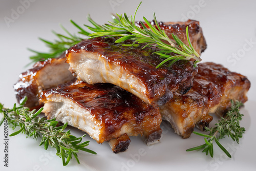 Barbecue Glazed Pork Ribs