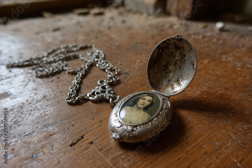 Vintage Silver Locket Necklace