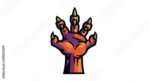 Fotografía Monster Claw Hand Isolated